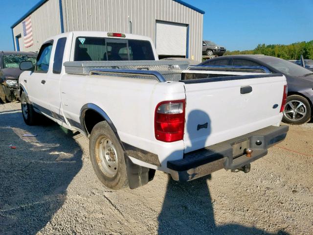 1FTYR44V43PA13741 - 2003 FORD RANGER SUP WHITE photo 3