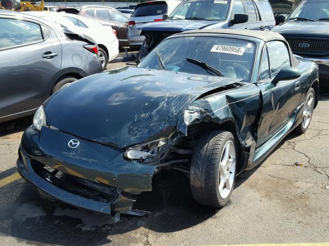 JM1NB353130313082 - 2003 MAZDA MX-5 MIATA GREEN photo 2