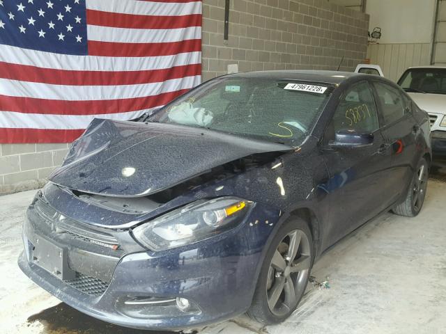 1C3CDFEB2FD378406 - 2015 DODGE DART GT BLUE photo 2