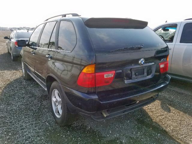 5UXFA53583LW25095 - 2003 BMW X5 3.0I BLACK photo 3