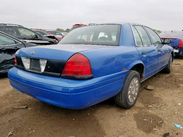 2FAFP71W94X186572 - 2004 FORD CROWN VICT BLUE photo 4