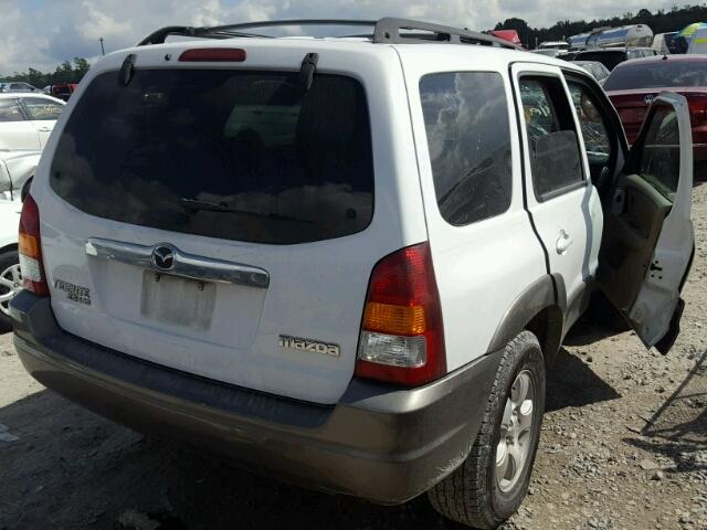 4F2CZ06163KM11396 - 2003 MAZDA TRIBUTE ES WHITE photo 4