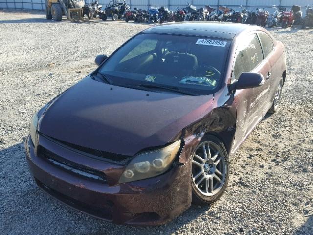 JTKDE177270208430 - 2007 TOYOTA SCION TC PURPLE photo 2