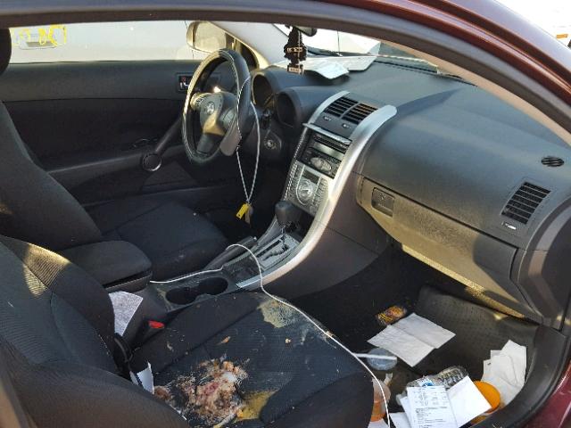 JTKDE177270208430 - 2007 TOYOTA SCION TC PURPLE photo 5