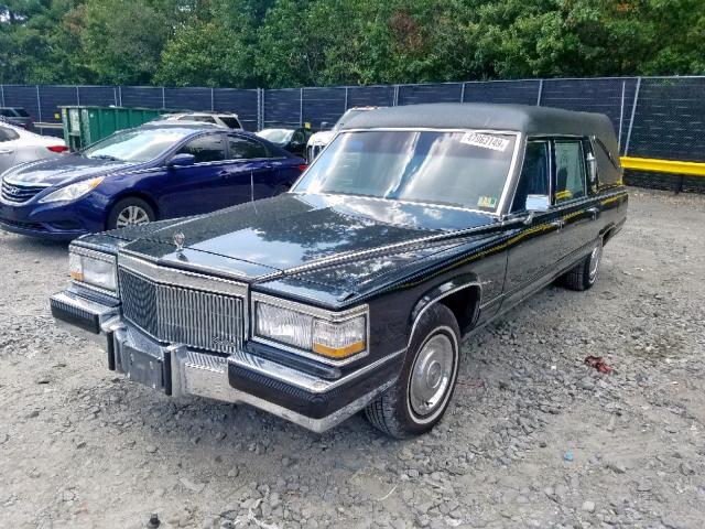 1G6DW54E5NR713176 - 1992 CADILLAC BROUGHAM BLACK photo 2