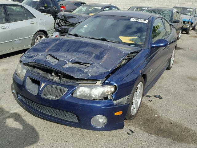 6G2VX12U85L406029 - 2005 PONTIAC GTO BLUE photo 2