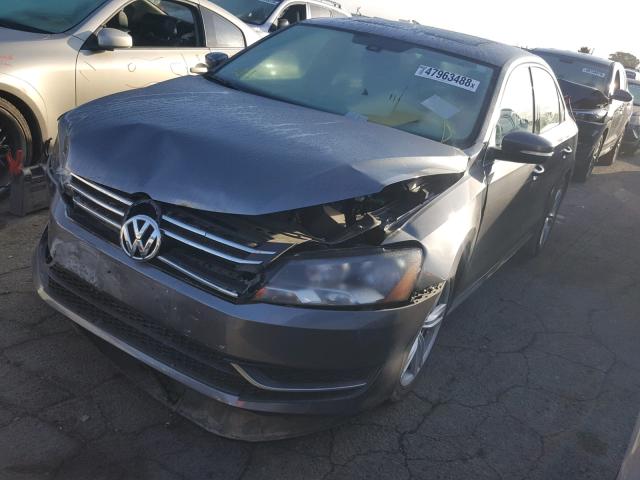 1VWBT7A32EC058650 - 2014 VOLKSWAGEN PASSAT SE GRAY photo 2