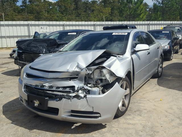 1G1ZC5EU3CF267957 - 2012 CHEVROLET MALIBU 1LT SILVER photo 2