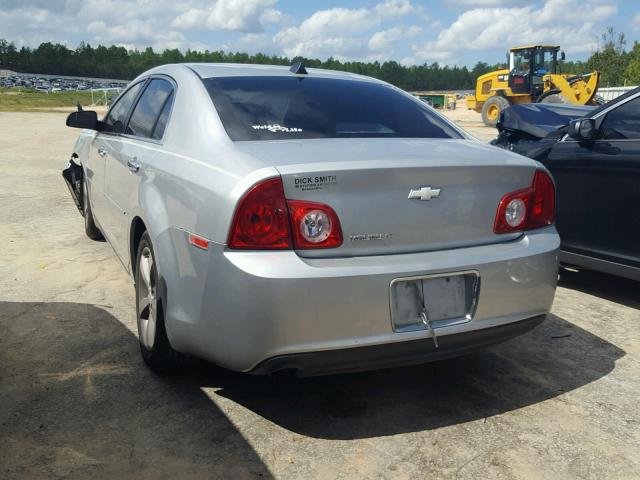 1G1ZC5EU3CF267957 - 2012 CHEVROLET MALIBU 1LT SILVER photo 3