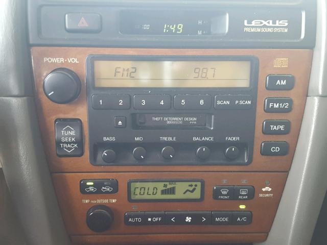 JT8BF28G515105897 - 2001 LEXUS ES 300 SILVER photo 9