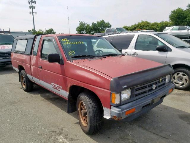 1N6HD16S1LC378849 - 1990 NISSAN D21 KING C RED photo 1