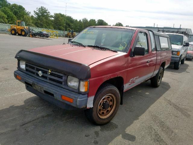 1N6HD16S1LC378849 - 1990 NISSAN D21 KING C RED photo 2