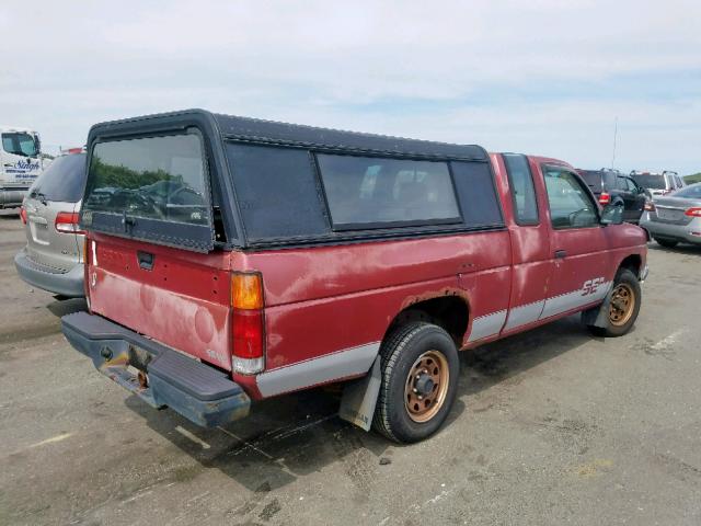 1N6HD16S1LC378849 - 1990 NISSAN D21 KING C RED photo 4