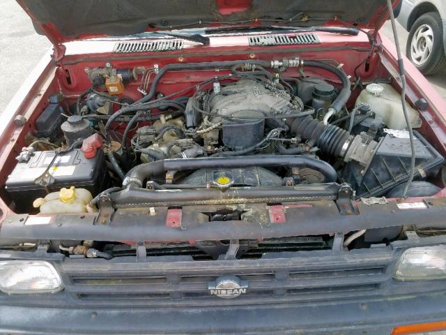 1N6HD16S1LC378849 - 1990 NISSAN D21 KING C RED photo 7