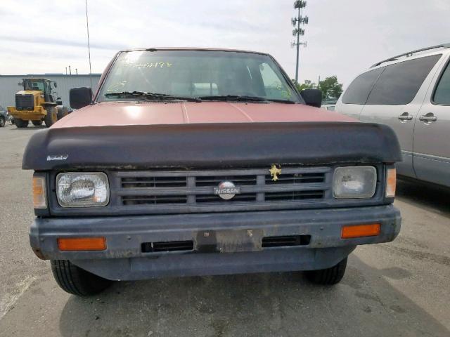 1N6HD16S1LC378849 - 1990 NISSAN D21 KING C RED photo 9
