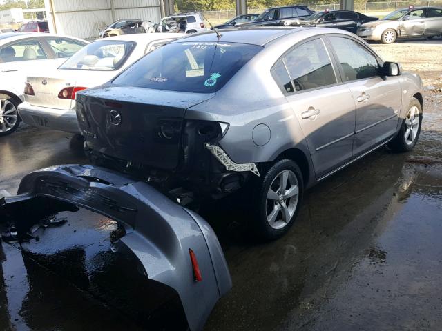 JM1BK123161400183 - 2006 MAZDA 3 S GRAY photo 4