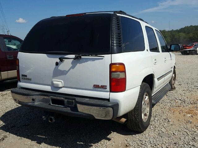 1GKEK13Z63R244269 - 2003 GMC YUKON WHITE photo 4