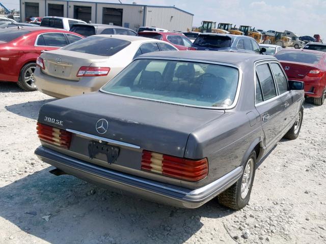 WDB1260321A149561 - 1985 MERCEDES-BENZ 380SE GRAY photo 4