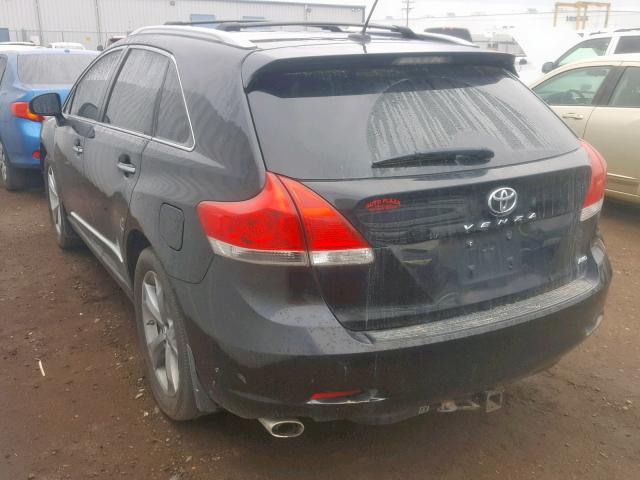 4T3BK3BB1BU064243 - 2011 TOYOTA VENZA BLACK photo 3