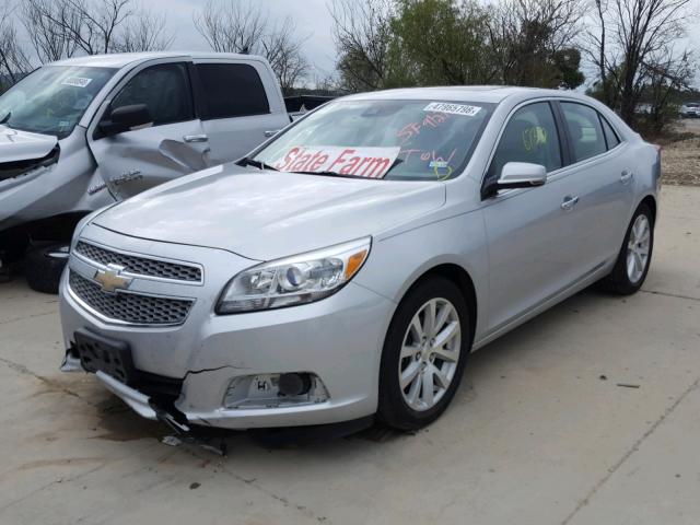 1G11H5SA6DF168821 - 2013 CHEVROLET MALIBU LTZ ვერცხლისფერი ფოტო 2