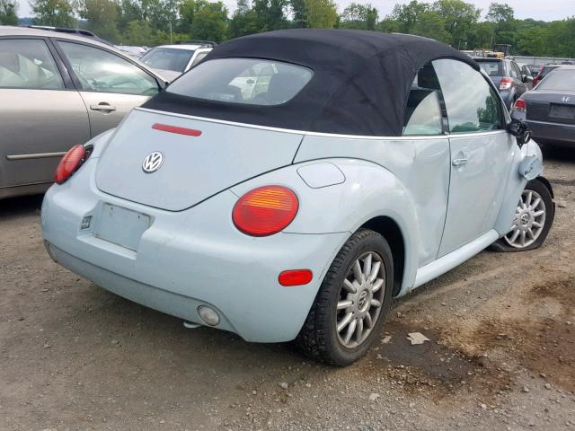 3VWCM31Y25M353462 - 2005 VOLKSWAGEN NEW BEETLE ლურჯი ფოტო 4