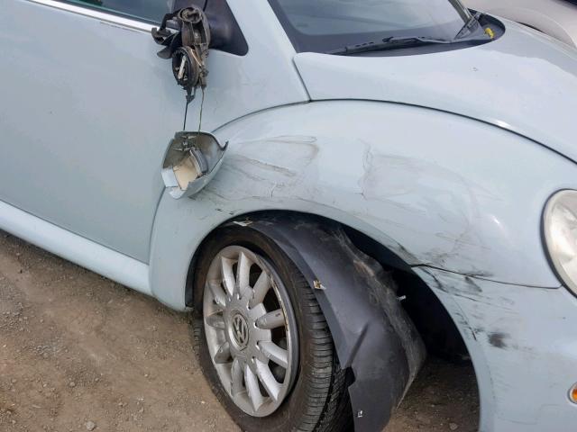 3VWCM31Y25M353462 - 2005 VOLKSWAGEN NEW BEETLE ლურჯი ფოტო 9