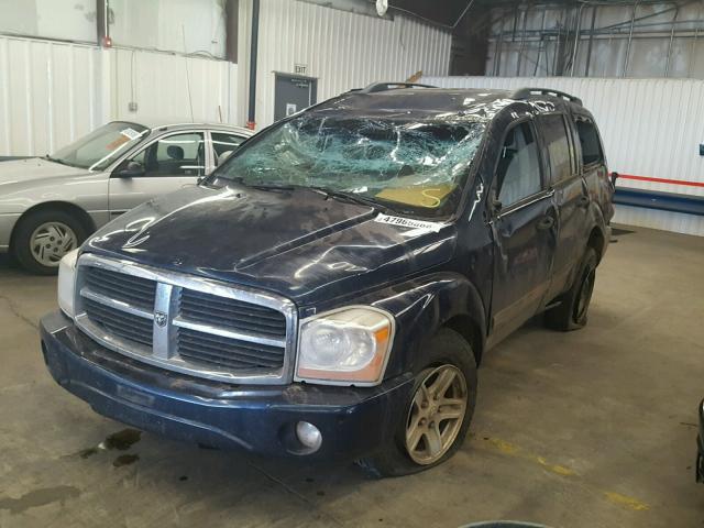 1D4HB48D55F576010 - 2005 DODGE DURANGO SL BLUE photo 2