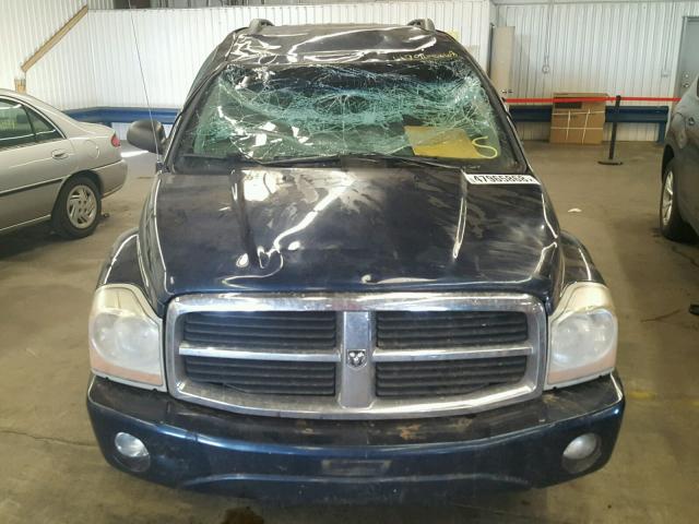 1D4HB48D55F576010 - 2005 DODGE DURANGO SL BLUE photo 9