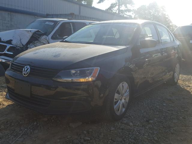 3VW3L7AJ3EM325389 - 2014 VOLKSWAGEN JETTA TDI BLACK photo 2