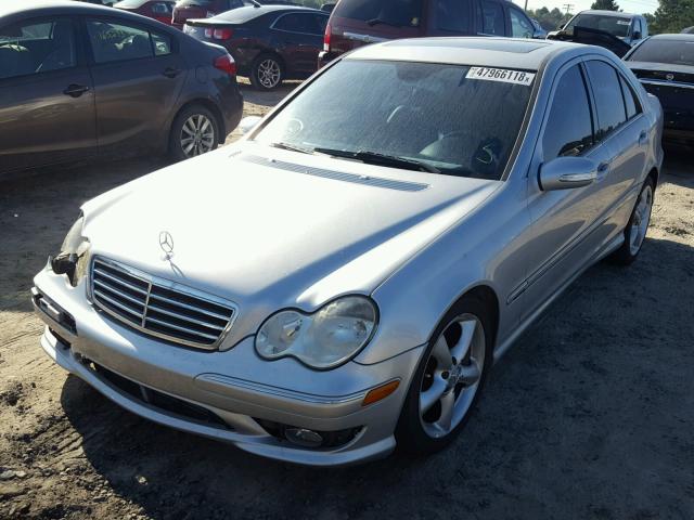 WDBRF40JX5F687738 - 2005 MERCEDES-BENZ C 230K SPO SILVER photo 2