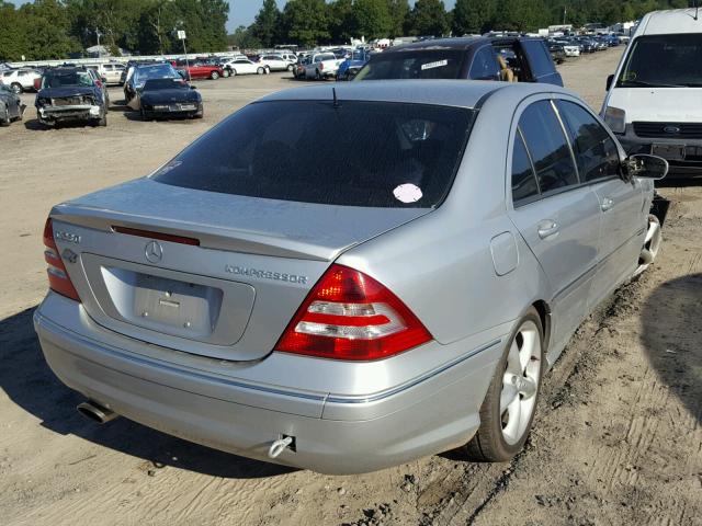 WDBRF40JX5F687738 - 2005 MERCEDES-BENZ C 230K SPO SILVER photo 4