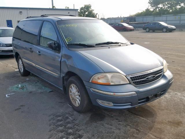 2FMZA5243YBC10874 - 2000 FORD WINDSTAR S BLUE photo 1