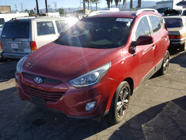 KM8JU3AG5FU100663 - 2015 HYUNDAI TUCSON LIM RED photo 2