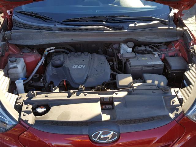 KM8JU3AG5FU100663 - 2015 HYUNDAI TUCSON LIM RED photo 7