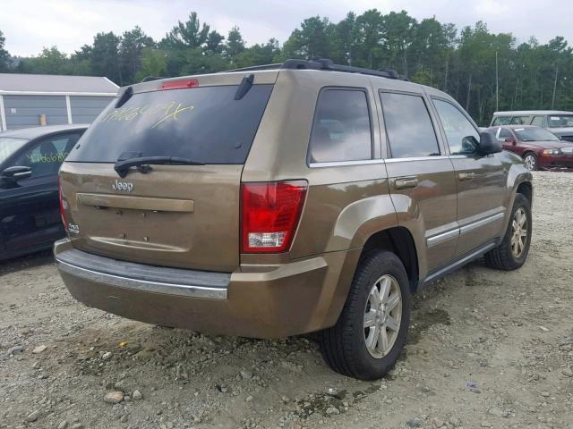 1J8HR58N88C232712 - 2008 JEEP GRAND CHER GOLD photo 4