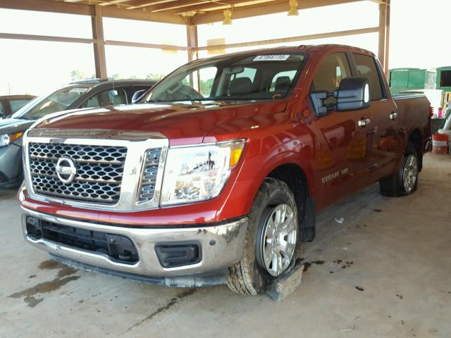 1N6AA1E64JN504105 - 2018 NISSAN TITAN SV RED photo 2