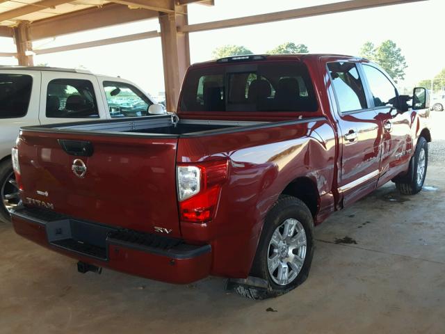 1N6AA1E64JN504105 - 2018 NISSAN TITAN SV RED photo 4