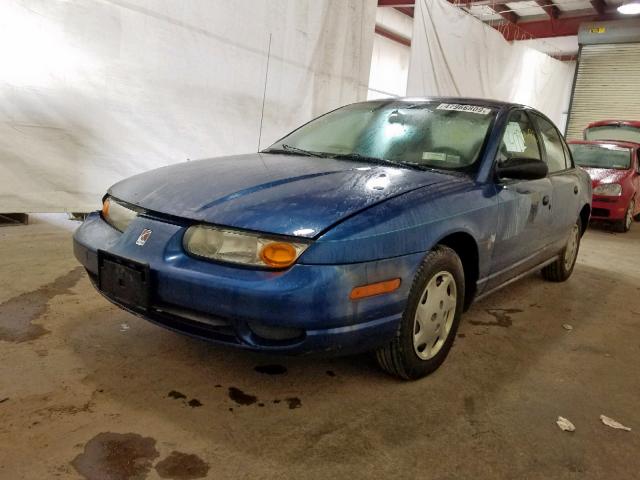 1G8ZH52872Z218123 - 2002 SATURN SL1 BLUE photo 2