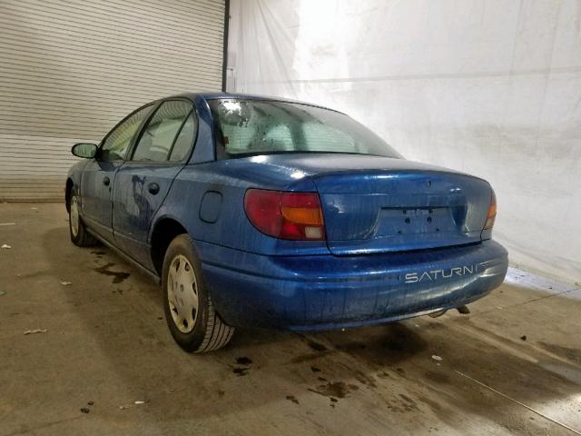 1G8ZH52872Z218123 - 2002 SATURN SL1 BLUE photo 3