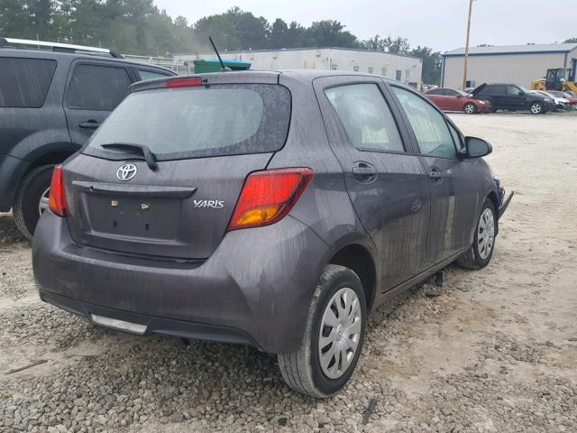 VNKKTUD3XGA063422 - 2016 TOYOTA YARIS L GRAY photo 4