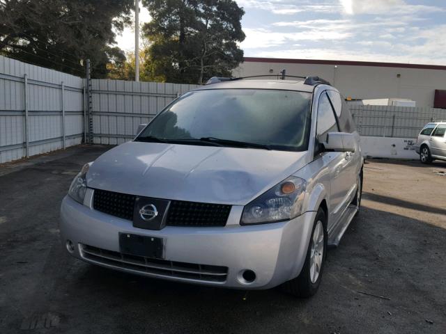 5N1BV28U94N343732 - 2004 NISSAN QUEST S SILVER photo 2