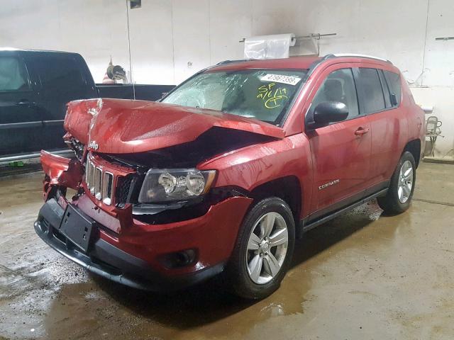 1C4NJDBB2GD695030 - 2016 JEEP COMPASS SP RED photo 2