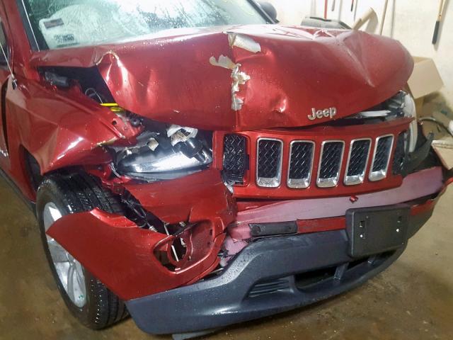 1C4NJDBB2GD695030 - 2016 JEEP COMPASS SP RED photo 9