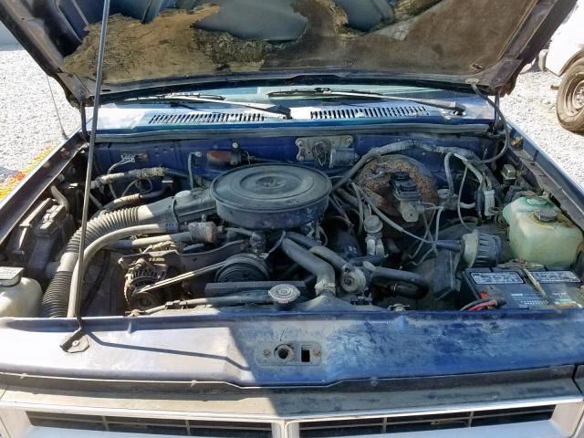 1B7FL23X5LS756115 - 1990 DODGE DAKOTA BLUE photo 7