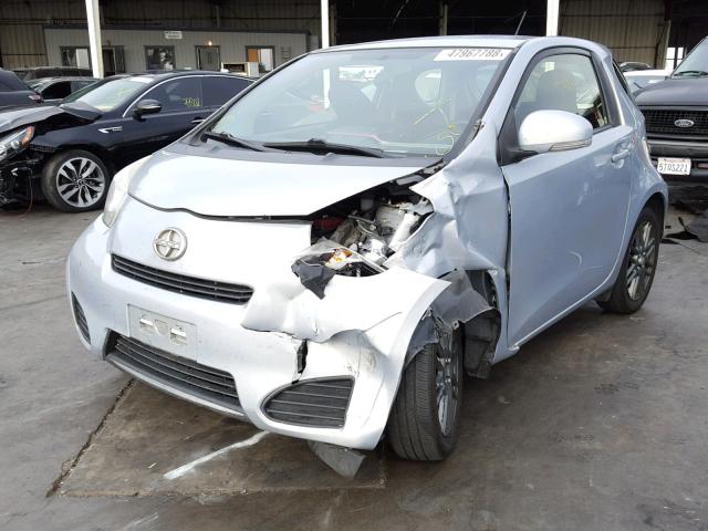 JTNJJXB06EJ026588 - 2014 TOYOTA SCION IQ GRAY photo 2