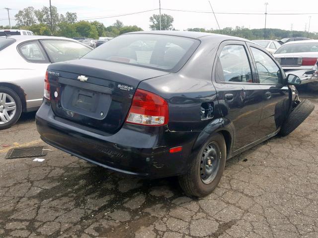 KL1TD52645B402865 - 2005 CHEVROLET AVEO BASE Qara foto 4