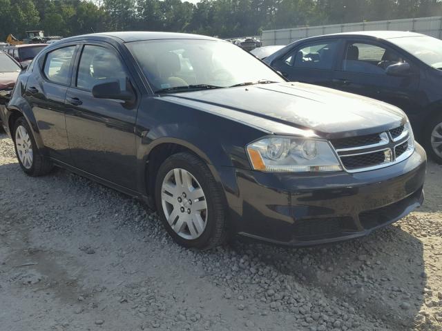 1B3BD4FB1BN564440 - 2011 DODGE AVENGER EX BLACK photo 1