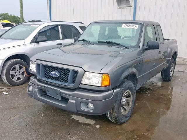 1FTYR14E84PA00247 - 2004 FORD RANGER SUP GRAY photo 2