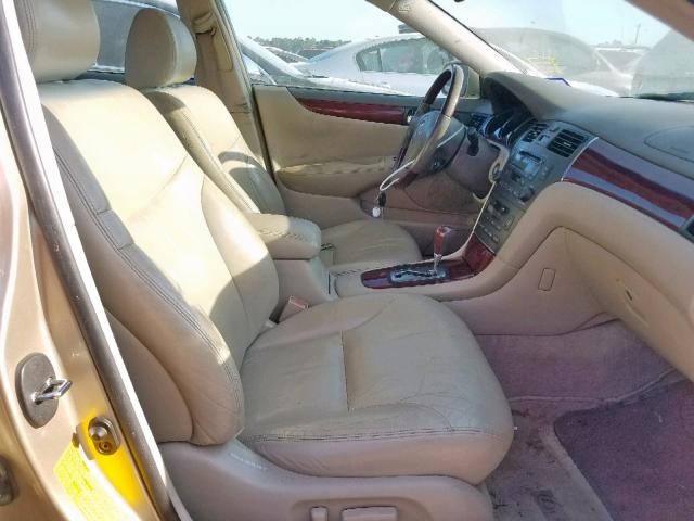 JTHBF30G930105015 - 2003 LEXUS ES 300 GOLD photo 5