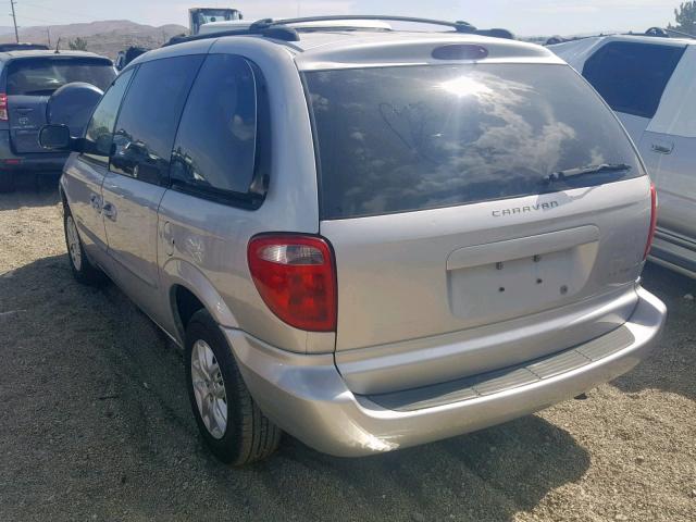 1B4GP45311B208461 - 2001 DODGE CARAVAN SP SILVER photo 3